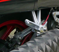 Kawasaki GPX600R with Goodridge hoses.